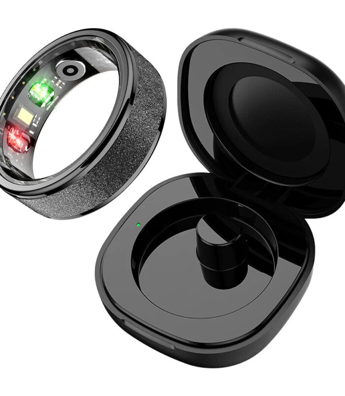 Smart Ring R02 with Charging Case – Fitness Tracker with Heart Rate, Blood Oxygen, Blood Pressure, Sleep Monitoring, IP68 Waterproof - zapplixusa Inc