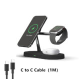 3-in-1 Wireless Charging Stand – Fast Magnetic Charger for iPhone, Apple Watch & AirPods - zapplixusa Inc