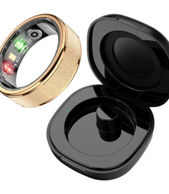 Smart Ring R02 with Charging Case – Fitness Tracker with Heart Rate, Blood Oxygen, Blood Pressure, Sleep Monitoring, IP68 Waterproof - zapplixusa Inc