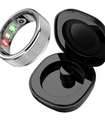 Smart Ring R02 with Charging Case – Fitness Tracker with Heart Rate, Blood Oxygen, Blood Pressure, Sleep Monitoring, IP68 Waterproof - zapplixusa Inc
