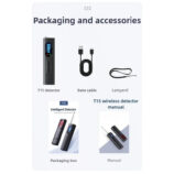 T15 RF Signal Detector & Hidden Camera Finder – Anti-Spy Bug Detector for Car, Office, Travel & Home - zapplixusa Inc