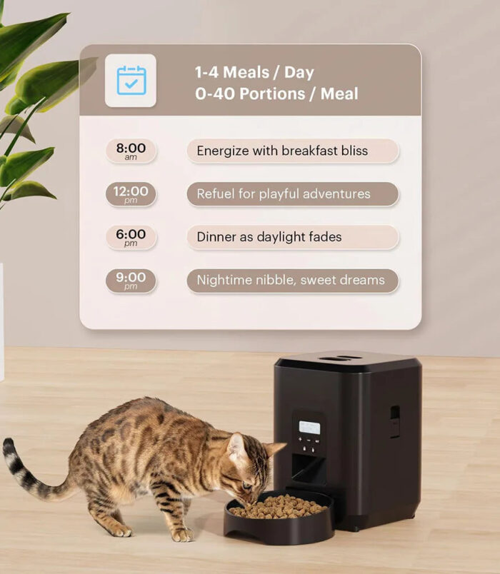 Smart Automatic Pet Feeder – Timed & Quantitative Feeding for Cats and Dogs - zapplixusa Inc
